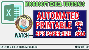 Automated School Forms | Set the Paper Size for School Form 9