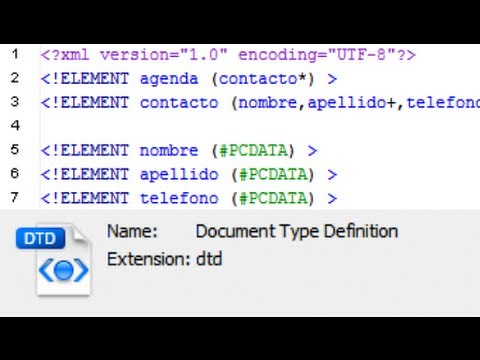 Video: ¿Qué es DTD interno en XML?