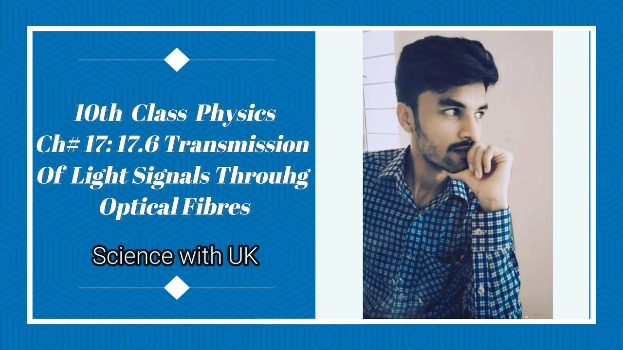 10th Physics||Ch# 17 :17.6 .Transmission Of Light Signals Through Optical Fibers.