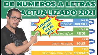 Como #CONVERTIR #NUMEROS A #LETRAS en cualquier #TIPO DE #MONEDA... #FUNCION DESCARGABLE #2021