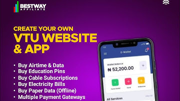 CREATE YOUR OWN VTU WEBSITE & APP