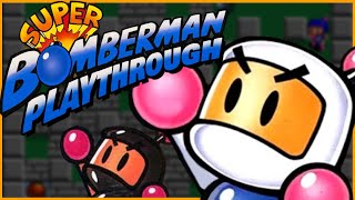 Super Bomberman (SNES) - Co-Op Campaign Playthrough - No Commentary
This is a full 2 player co-op playthrough of the campaign in Super Bomberman for the SNES. No Commentary. #bomberman #superbombermanr #retrogaming
Check out my review channel here: https://www.youtube.com/channel/UCbm9liD6hE9w0JxfsEBBS-w
Feel free to use this gameplay footage for your own content! (But maybe credit me?)
About the Game:
Super Bomberman is an action puzzle game released for the SNES in 1993. It is the first in the series to be released in Europe keeping the Bomberman title instead of being called Dynablaster or Eric and the Floaters.
The games story takes place in Diamond City, far to the north of Bombermans home city, Peace Town. There, the evil Carat Diamond and his cohort, scientist Dr. Mook, are holding a Robot Tournament with robots specially designed for their combat and offensive capabilities. They hope to steal Bombermans advanced combat capabilities, Diamond has created a fake Bomberman to go to Peace Town and kidnap the real Bomberman. Theyre aware of Diamonds plot, Black Bomberman heads out alone to face the fake Bomberman. But Black Bomberman is defeated and his castle is taken. However, Black Bomberman escapes and seeks refuge with White Bomberman, and warns him of Diamonds evil plan. Later, hordes of enemy robots begin their advance toward Peace Town. The two heroes must join forces to defeat Diamond.
Timecodes:
0:00 - Opening
0:15 - Area 1
12:14 - Area 1 Boss
13:15 - Area 2
22:07 - Area 2 Boss
28:31 - Area 3
45:26 - Area 3 Boss
53:41 - Area 4
1:04:46 - Area 4 Boss
1:43:01 - Area 5
2:13:35 - Area 6
2:36:59 - End Boss
2:59:17 - Credits Super Bomberman (SNES) - Co-Op Campaign Playthrough - No Commentary