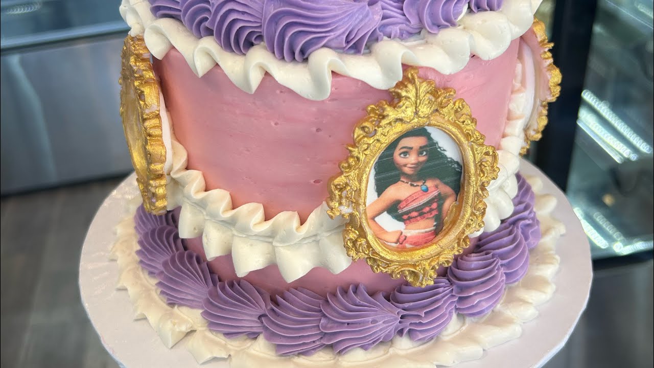 How to make a Princess Vintage Cake. Intermediate level 