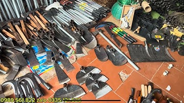 BƯỚM SẠC CỎ LƯỠI CƯA CUỐC NHÍP SẠC CỎ CUỐC ĐẤT SỊN XẺNG THÉP TÀU BÚA NHÍP XE