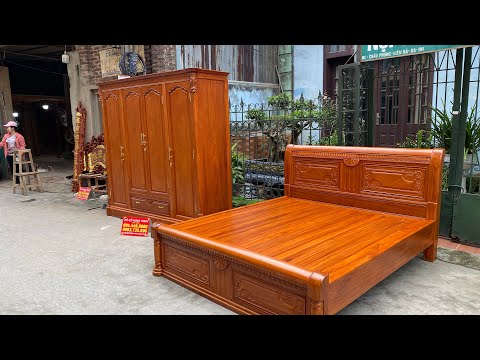 Video Báo giá tủ áo giường ngủ gỗ gõ đỏ hàng kỹ đẹp cẩn thận... - youtube