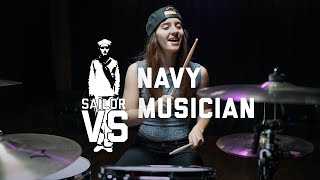 RECAP: Drummer Kristina Schiano joins the Navy Rock Band for a Day | Sailor VS