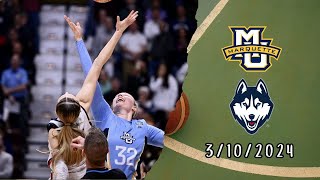 Full Game : Marquette vs UConn - March 10, 2024 | Mochilovebasket