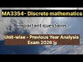 MA3354- discrete mathematics important questions 🔗🖇️ subscribe 🙏🫡 guys 📌