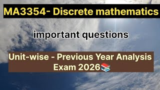 MA3354- discrete mathematics important questions 🔗🖇️ subscribe 🙏🫡 guys 📌