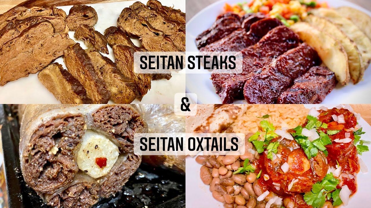 Vegan Oxtails | Seitan Oxtails | Seitan Steaks | Vegan Steaks | Washed That Flour Method | NTW