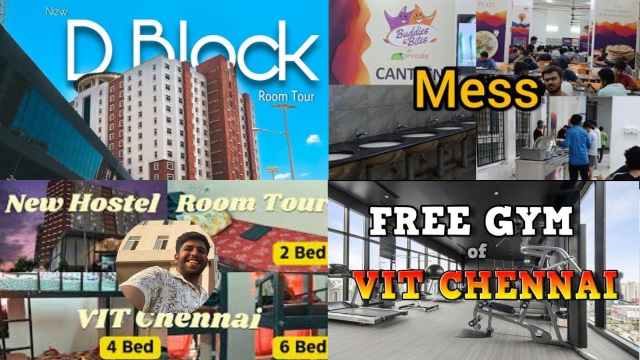 VIT Chennai D Block Boy's Hostel   RoomsMessGym✨#vitchennai #roomtour  #viteee2025 #vitchennai2025