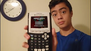 playing minecraft on a calculator...