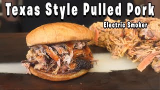 TEXAS STYLE Pulled Pork in an Electric Smoker (Masterbuilt Smoker Recipe)