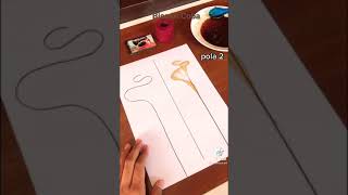 Tutorial menggambar cuman pake kopi dan benang kasur aja boleh di coba😁👍🏻👍🏻👍🏻👍🏻