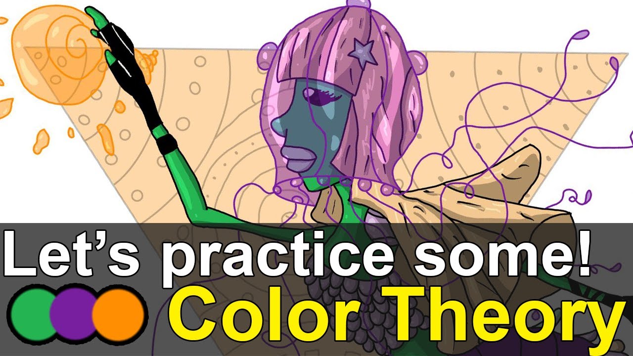Let's draw a mermaid using the color theory. Part 3.