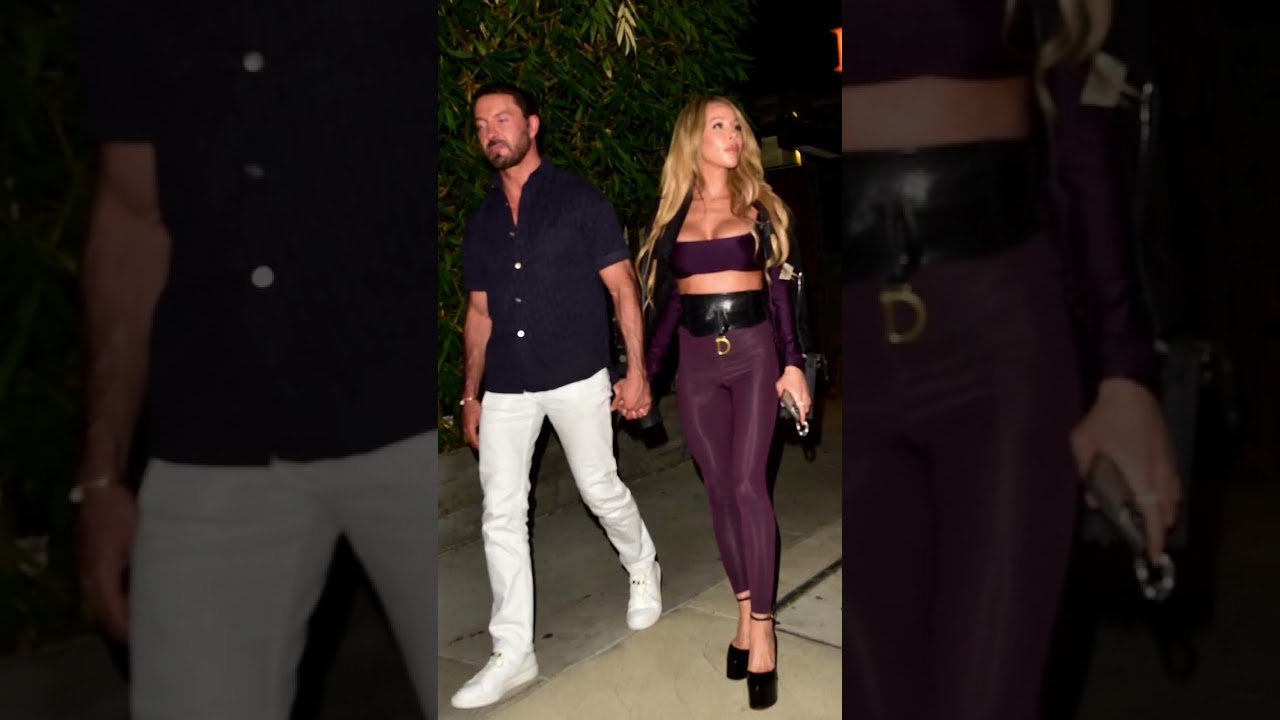 Lisa Hochstein leaving Koi after a date night 