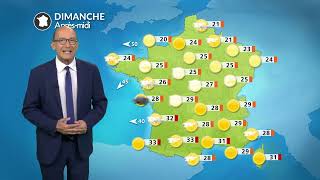 Weather forecast for Sunday, August 23, 2026