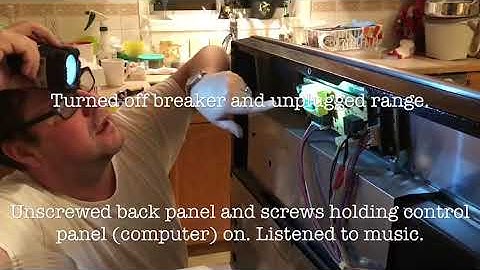 How we fixed our range / oven control panel with F11 error - control panel malfunction