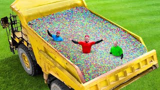 I Filled My Dump Truck With Orbeez! image