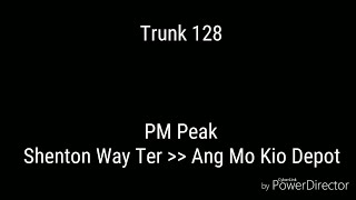 [Defunct/Route Visual] SBS Transit Trunk 128 (PM Peak)