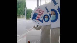 Katy Perry votes for right votes for freedom
