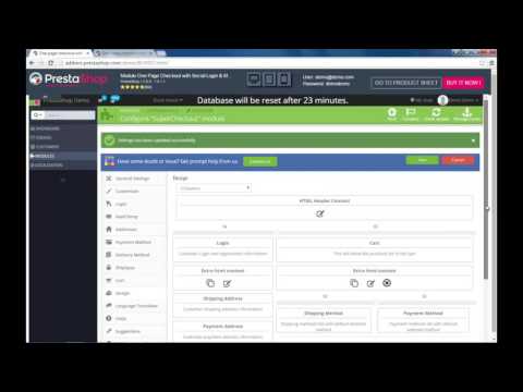 Prestashop One page checkout (3 Design layouts and drag and drop demo)
