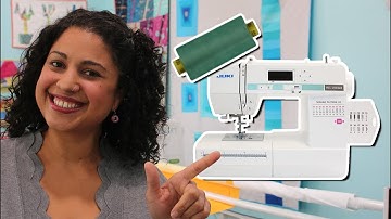 How to thread & wind a bobbin on the JUKI LB5020 Computerized Sewing Machine