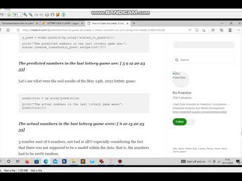 Lottery 4 Layer Model gets 3 numbers