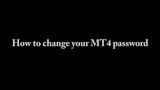 How to change your password on MetaTrader 4 (MT4)