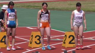 20170430群馬高校総体中北部地区予選女子100m2組