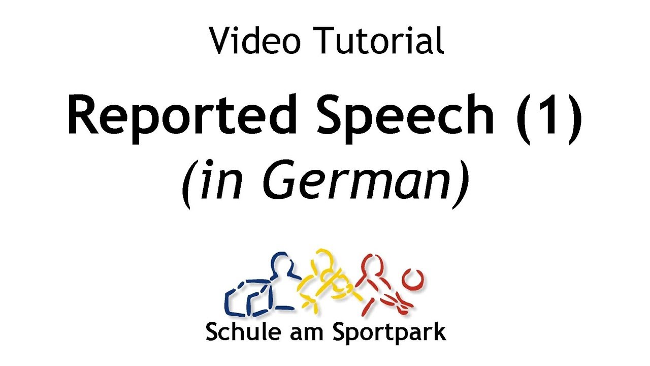 reported speech german