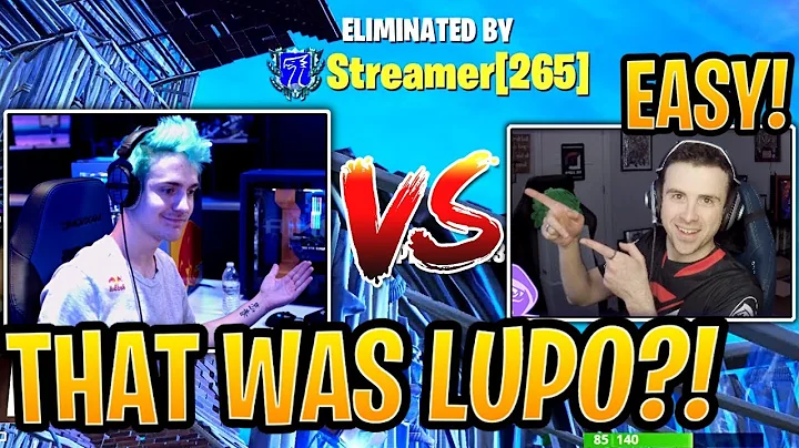 Ninja vs DrLupo FIRST Ever 1v1 in a Public Solo Match! - Fortnite Best and Funny Moments