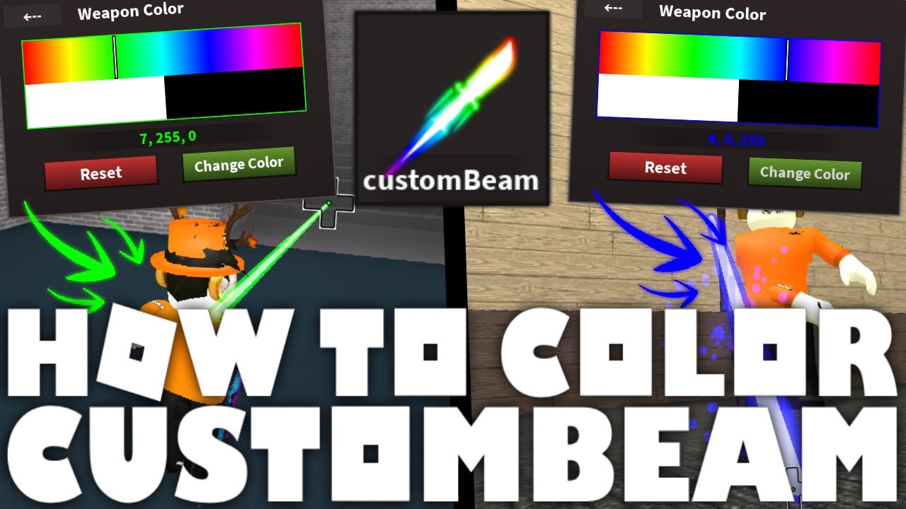 [TUTORIAL] How to Change the Color of your CustomBeam in KAT (Roblox