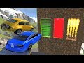 Crazy vehicle high speed jumping through water wall or laser wall or freeze wall crash beamng drive