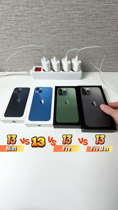 iPhone 13 Mini VS 13 VS 13 Pro VS 13 Pro Max Power On Boot Speed Test Comparision
