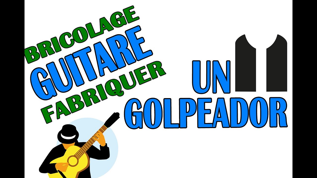 Bricolage pour guitare  -  Fabrication de golpeador  [ dépannage rapide et facile ]