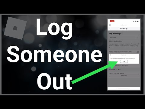 How To Log Someone Out Of Your Roblox Account 