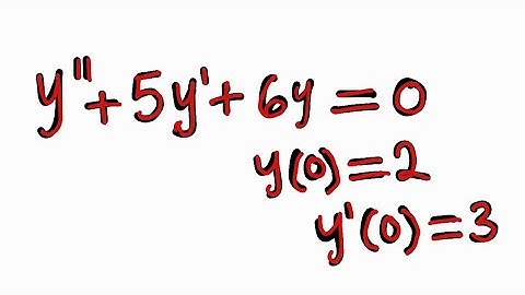 Using Laplace Transform to solve Second Order Homogeneous Differential Equation.