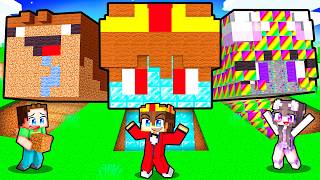 UNDERGROUND HEAD BASE BATTLE in Minecraft!