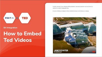 How to Embed Ted Videos on Documents | Bit Docs - Bit.ai