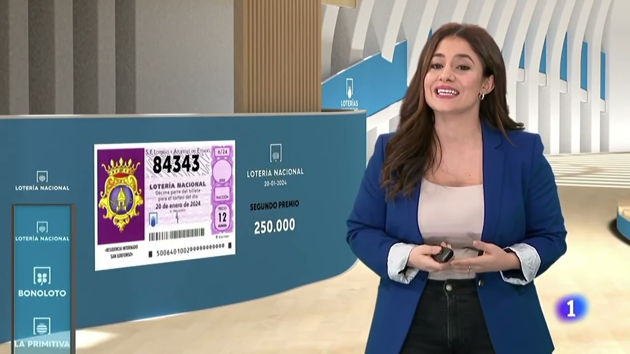 Presentación del programa de Loterías en TVE.