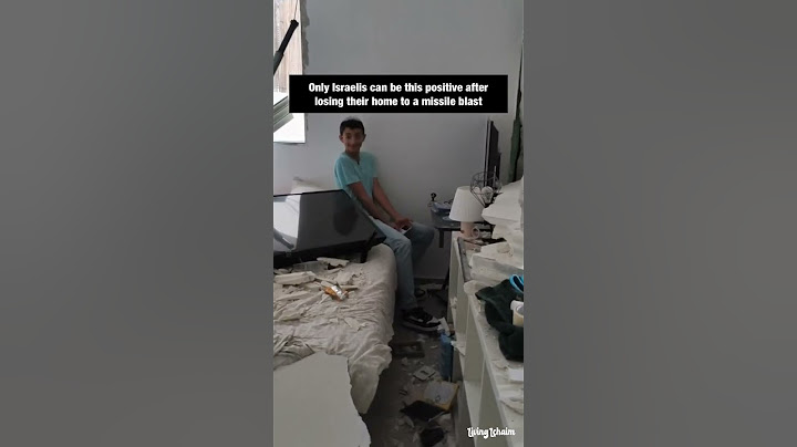 Israel Dad Jokes With Son after Rocket Destroys Home.