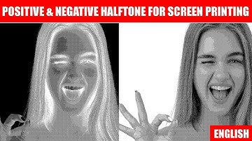 Photoshop Halftones For Screen Printing | Positive & Negative Halftones ( English )