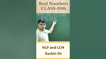 HCF and LCM | Real Numbers | Class -10th | NCERT Maths | Sachin Sir #shorts #maths #hcf #lcm #viral