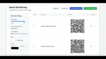 How to Share Google Drive Files™ with QR Codes (Batch Method)