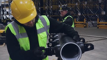 eFlex High Level Pedestrian Barrier 7 Rails Safety Barrier Install Video