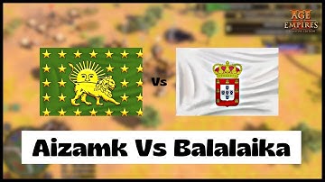 Age of Empires 3- India Vs Port | Aizamk Vs Balalaika | Aoe3 DE | 1v1 Pro Game | 4K