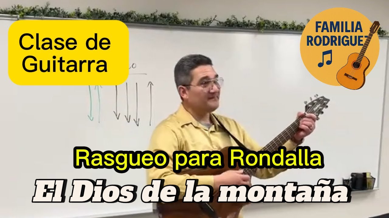 Clase de guitarra | El Dios de la montaña | Rasgueo estilo Rondalla 