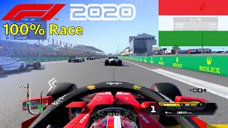 F1 2020 - 100% Race at Hungaroring in Leclerc's Ferrari
