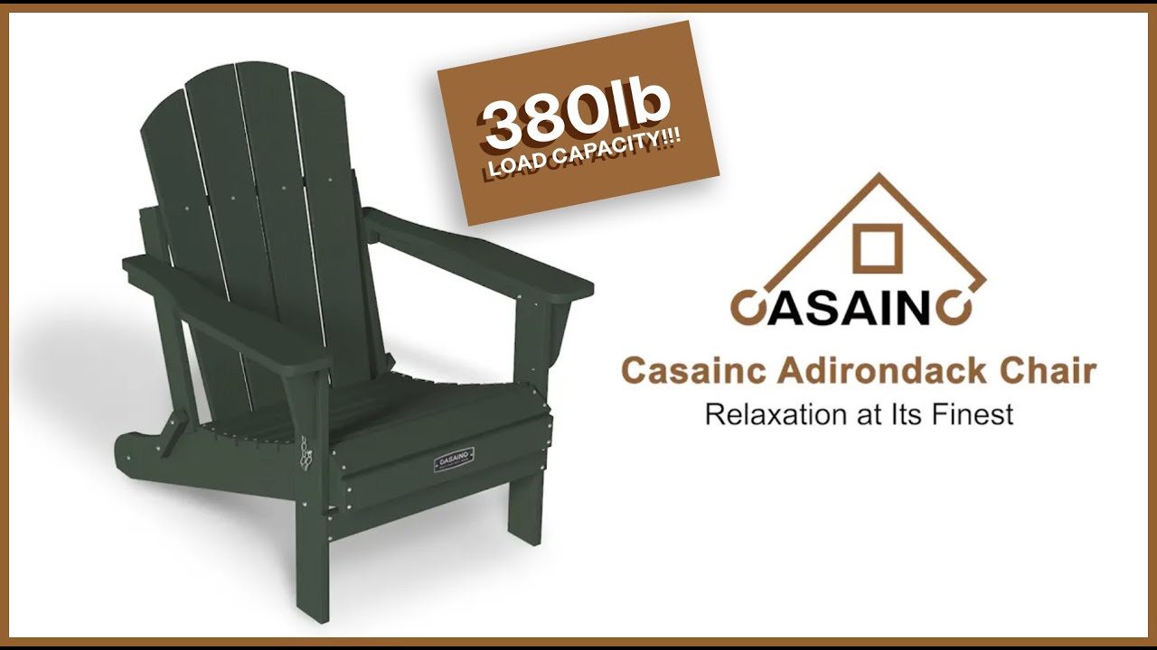 PS Board Folding Outdoor Adirondack Chair YouTube